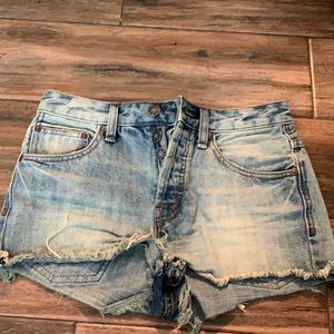 free people jean shorts